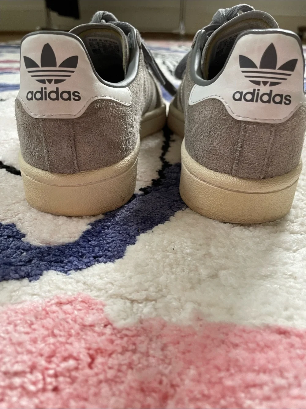 Adidas Campus grey suede sneakers men's 4.5 (fits women's size 6 too)